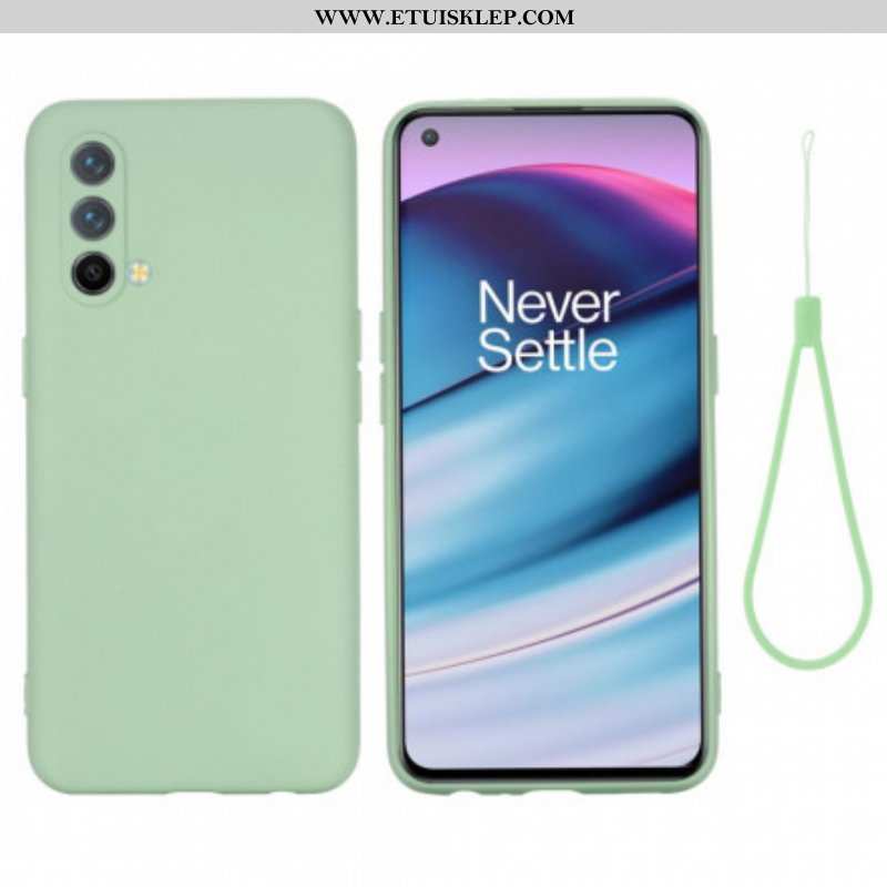 Futerały do OnePlus Nord CE 5G Płynny Silikon Ze Smyczą